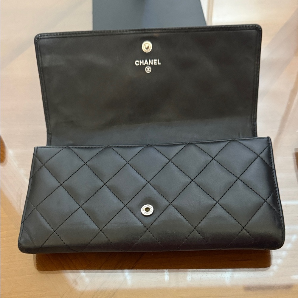 Chanel Cambon Black Lambskin Bifold Wallet - Picture 8 of 16
